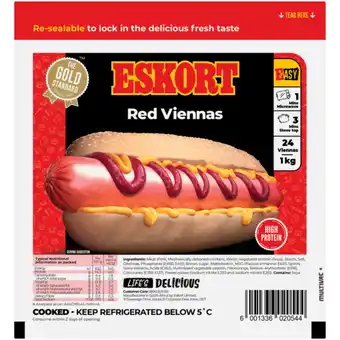 Checkers Liquor Shop Eskort Original Red Viennas 1kg offer