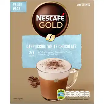 Checkers Liquor Shop NESCAFÉ Gold White Choc Cappuccino 20 x 18g offer