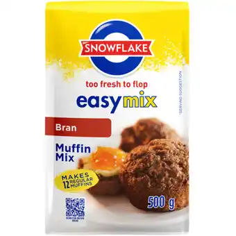 Checkers Liquor Shop Snowflake EasyMix Bran Muffin Mix 500g offer