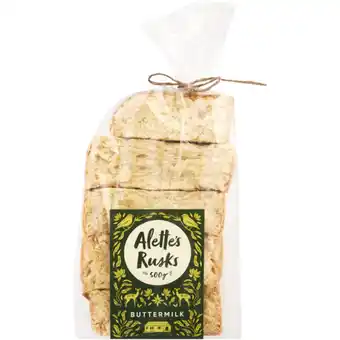 Checkers Liquor Shop Alette's Rusks Buttermilk Rusks 500g offer