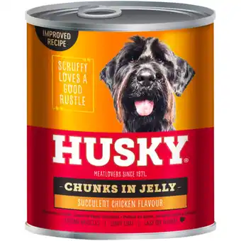 Checkers Liquor Shop Husky Chunks In Jelly Chicken Dog Food 775g offer