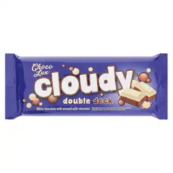 Checkers Liquor Shop Choco Lux Cloudy Double Deck Chocolate Slab 100g offer