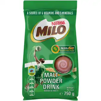 Checkers Liquor Shop Nestlé Milo Malt Powder Drink 750g offer