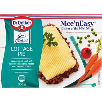 Dr. Oetker Frozen Nice 'N Easy Cottage Pie Ready Meal 350g