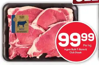 Pick n Pay Hypermarket Hyper Bulk T-Bone & Club Steak offer