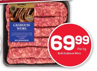 Pick n Pay Hypermarket Bulk Grabouw Wors offer