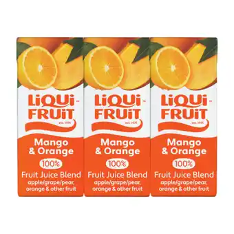 Checkers Liquor Shop Liqui Fruit Mango & Orange 100% Fruit Juice Blend 6 x 200ml offer