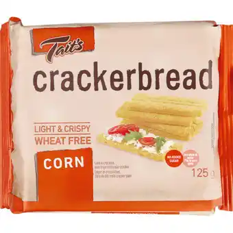 Tait's Corn Crackerbread 125g