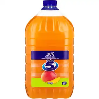 Checkers Liquor Shop Take 5 Mango 100% Fruit Juice Blend 3L offer