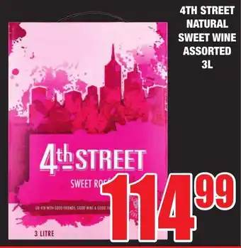 Boxer Liquors 4TH STREET NATURAL SWEET WINE ASSORTED 3L offer