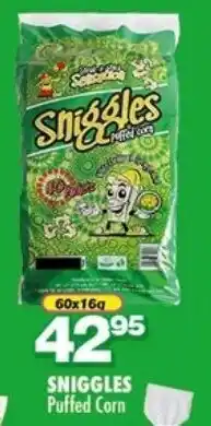 Choppies SNIGGLES Puffed Corn offer