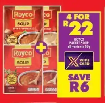 Shoprite ROYCO PACKET SOUP all variants 50g offer