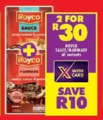 Shoprite ROYCO SAUCE MARINADE all variants offer