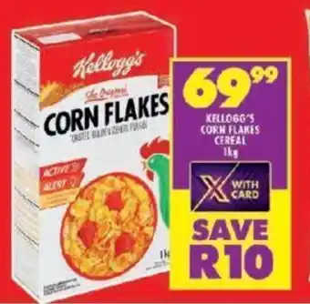 Shoprite KELLOGG'S CORN FLAKES CEREAL 1kg offer