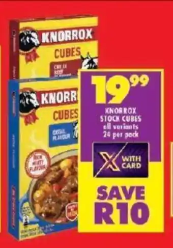 Shoprite KNORROX STOCK CUBES all variants 24 per pack offer