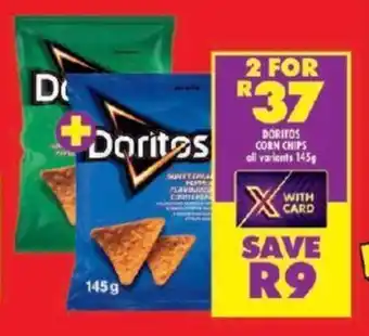 Shoprite DORITOS CORN CHIPS all variants 145g offer