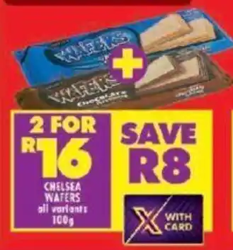 Shoprite CHELSEA WAFERS all variants 100g offer