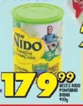 Shoprite NESTLE NIDO POWDERED DRINK 900g offer