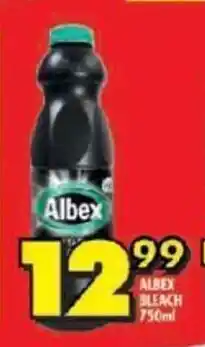 Shoprite ALBEX BLEACH 750ml offer