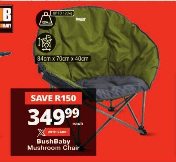 BushBaby Mushroom Chair offer at Checkers