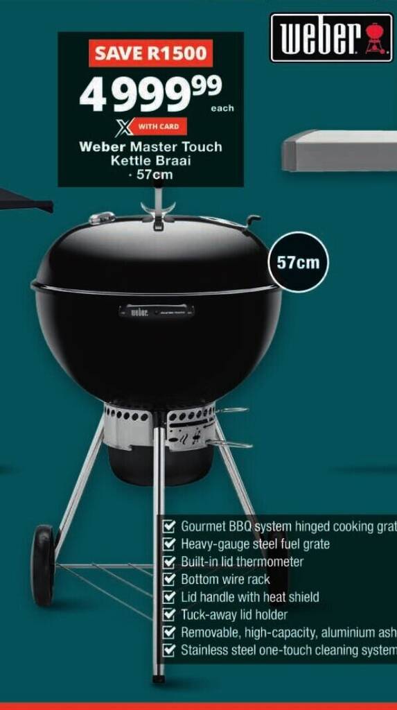 er Master Touch Kettle Braai offer at Checkers
