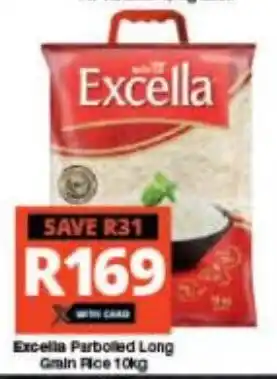 Checkers Excella Parboiled Long Grain Rice 10kg offer