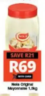 Checkers Nola Original Mayonnaise 1,5kg offer