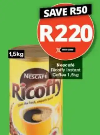 Checkers Nescafé Ricoffy Instant Coffee 1,5kg offer