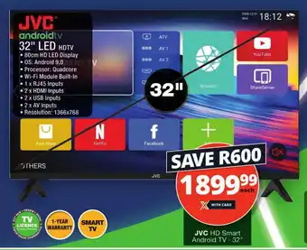 JVC 32" HD Smart Android TV
