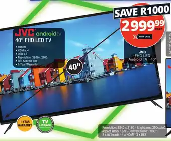 Checkers JVC 40" FHD LED Android TV offer