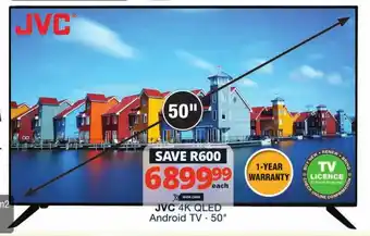 Checkers JVC 50" 4K QLED Android TV offer