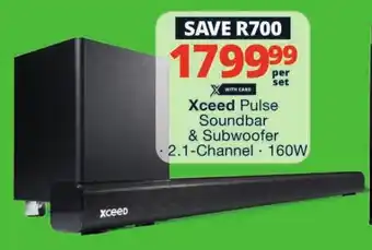 Checkers Xceed Pulse Soundbar & Subwoofer offer