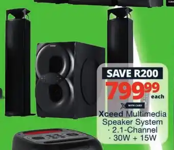 Checkers Xceed Multimedia Speaker System offer