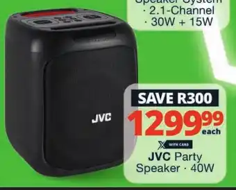 Checkers JVC Party Speaker 40W offer