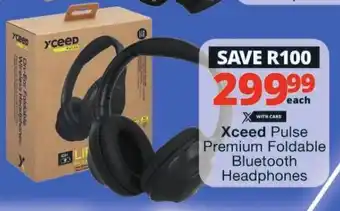 Checkers Xceed Pulse Premium Foldable Bluetooth Headphones offer