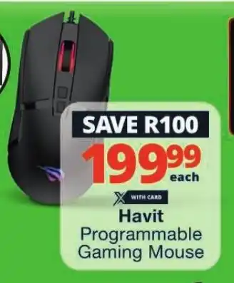 Checkers Havit Programmable Gaming Mouse offer