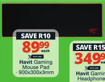 Checkers Havit Gaming Mouse Pad offer