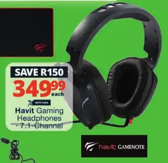 Checkers Havit Gaming Headphones 7.1-Channel offer