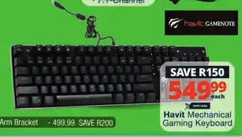 Checkers Havit Mechanical Gaming Keyboard offer