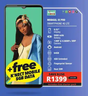 MOBICEL IX PRO SMARTPHONE 4G LTE