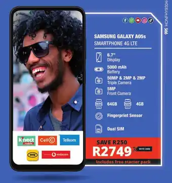Checkers SAMSUNG GALAXY A05S SMARTPHONE 4G LTE offer