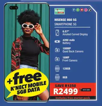 Checkers HISENSE H60 5G SMARTPHONE 5G offer