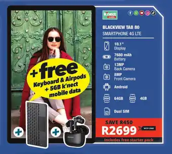 Checkers BLACKVIEW TAB 80 SMARTPHONE 4G LTE offer