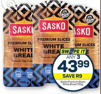Pick n Pay Hypermarket Sasko Premium Slices White Bread 700g offer
