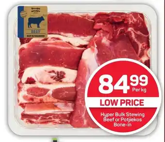 Pick n Pay Hypermarket Hyper Bulk Stewing Beef or Potjiekos Bone-in offer