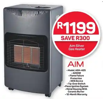 Pick n Pay Hypermarket Aim Silver Gas Heater offer