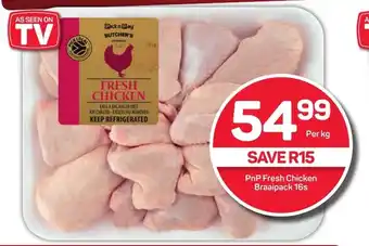 Pick n Pay Hypermarket PnP Fresh Chicken Braaipack 16s offer