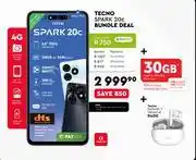 Edgars Tecno Spark 20C Bundle Deal 4G offer
