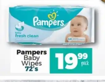 Take 'n Pay Pampers Baby Wipes 72's offer