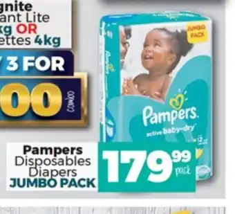 Take 'n Pay Pampers Disposables Diapers Jumbo Pack offer